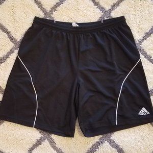 Black Adidas soccer shorts